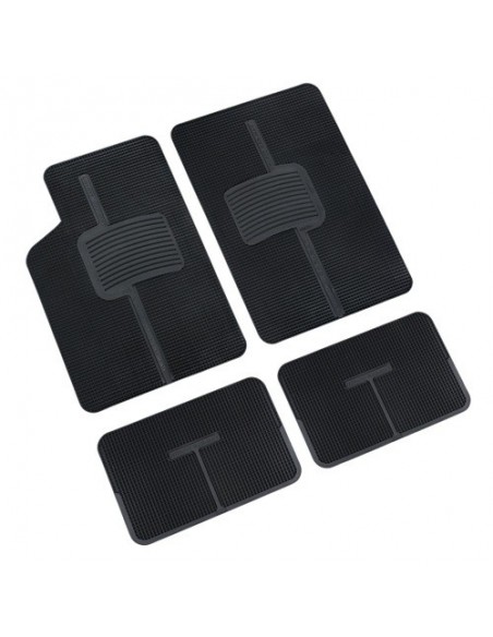 4 TAPPETI GOMMA NERI UNIVERSALI "UNIFIT PVC"