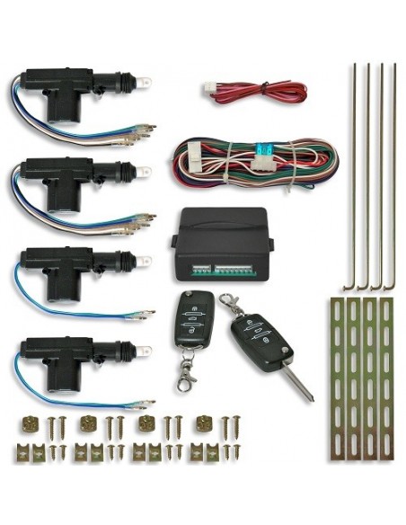KIT CHIUSURA CENTRALIZZATA  3 e 5 PORTE CON TELECOMANDI