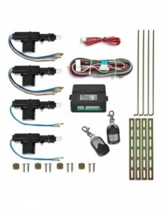 KIT CHIUSURA CENTRALIZZATA  3 e 5 PORTE CON TELECOMANDI