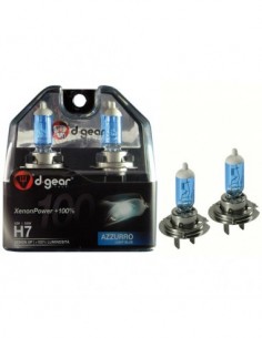COPPIA LAMPADINE EFFETTO XENON H7 +100% 5200K XP MIRROR BLUE