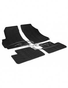 4 TAPPETI GOMMA NERI CHEVROLET ORLANDO dal 2011-