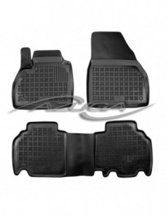 3 TAPPETI GOMMA NERI 4cm MERCEDES CITAN dal 2012-