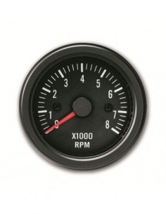 MANOMETRO CONTAGIRI 52MM SFONDO NERO OLD TYPE