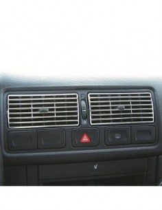 COPERTURA BOCCHETTE ARIA INTERNE CROMATO PER VW GOLF 4...