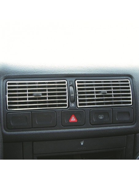 COPERTURA BOCCHETTE ARIA INTERNE CROMATO PER VW GOLF 4 dal 1998-