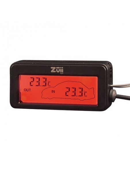 TERMOMETRO PER INTERNI O ESTERNI ROSSO 75x34x15mm