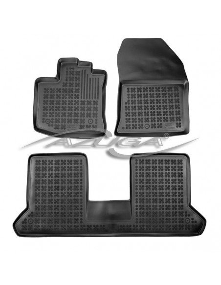 3 TAPPETI GOMMA NERI 4cm DACIA DOKKER dal 2013-