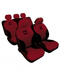 SET COPRISEDILI UNIVERSALI NERO/BORDEAUX "KYNOX" IN...