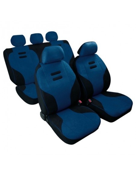 SET COPRISEDILI UNIVERSALI NERO/AVIO "KYNOX" IN POLIESTERE