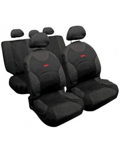 SET COPRISEDILI UNIVERSALI ANTRACITE "DRIVE" IN TESSUTO...