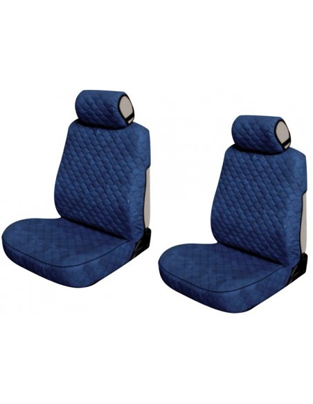 COPPIA COPRISEDILI ANTERIORI BLU TRAPUNTATI