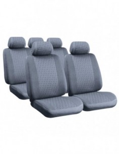 SET COPRISEDILI UNIVERSALI GRIGIO "GLAMUR" IN COTONE