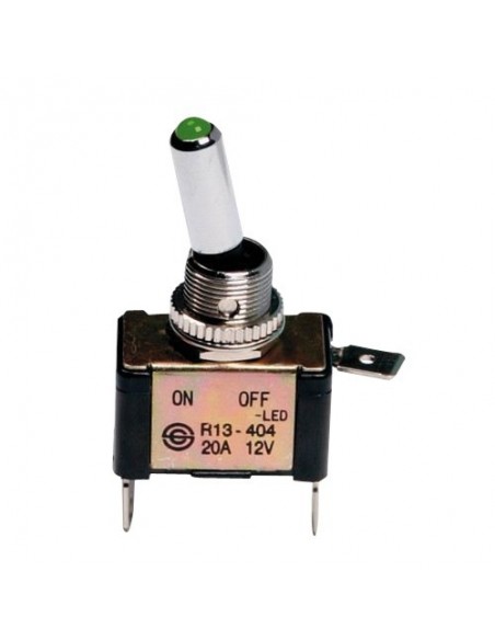 INTERRUTTORE AERONAUTICO KILL SWITCH + LED VERDE