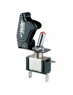 INTERRUTTORE AERONAUTICO KILL SWITCH CAPPA CARBONIO + LED...