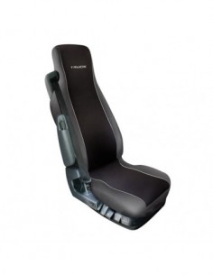 COPRISEDILE NERO/GRIGIO IN POLIESTERE E SIMILPELLE PER...