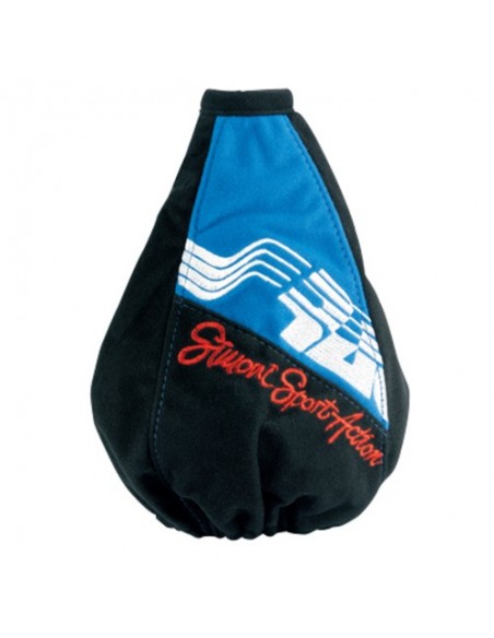 CUFFIA CAMBIO IN MICROFIBRA BLU E NERA SIMONI RACING