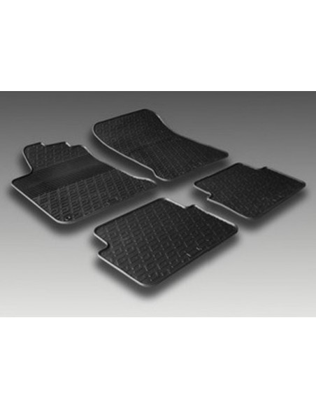 4 TAPPETI GOMMA NERI RENAULT LAGUNA III dal 2007-