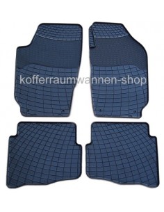 4 TAPPETI GOMMA NERI SKODA FABIA BERLINA + SW dal 2000-2007