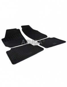 4 TAPPETI GOMMA NERI SKODA FABIA II BERLINA + SW dal 2007-