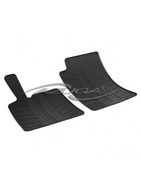 2 TAPPETI GOMMA NERI SMART FORTWO dal 2007-