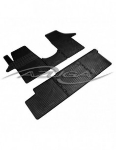 6 TAPPETI GOMMA NERI VOLKSWAGEN T5 TRANSPORTER CARAVELLE...