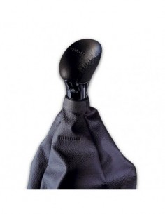 CUFFIA CAMBIO IN VERA PELLE NERA MOMO