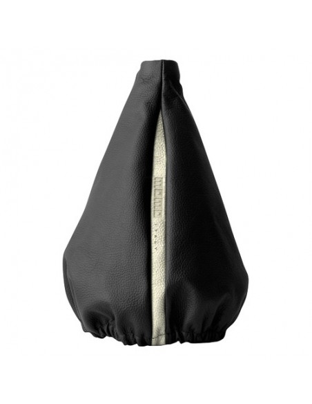 CUFFIA CAMBIO IN VERA PELLE NERA QUARK MOMO