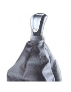 CUFFIA CAMBIO IN VERA PELLE NERA ELEGANCE MOMO