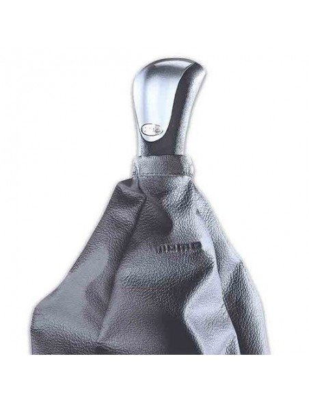 CUFFIA CAMBIO IN VERA PELLE NERA ELEGANCE MOMO