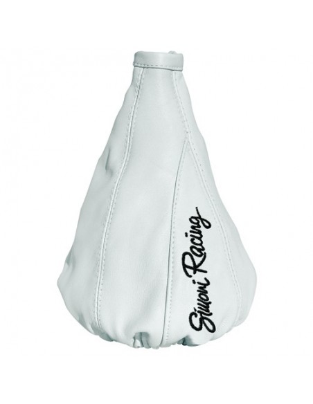 CUFFIA CAMBIO IN ECOPELLE BIANCA SIMONI RACING