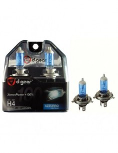 COPPIA LAMPADINE EFFETTO XENON H4 +100% 5200K XP MIRROR BLUE