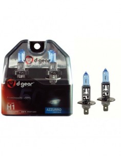 COPPIA LAMPADINE EFFETTO XENON H1 +50% 4200K SUPER BLUE