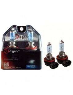 COPPIA LAMPADINE EFFETTO XENON H8 +50% 4200K SUPER BLUE