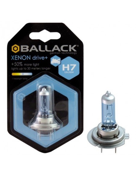 LAMPADINA EFFETTO XENON H7 +50% XENON DRIVE+ BALLACK
