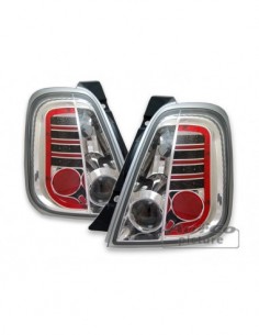 FARI POSTERIORI A LED CROMATI FIAT 500 DAL 2007-