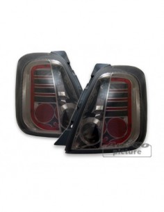 FARI POSTERIORI A LED SMOKE FIAT 500 DAL 2007-