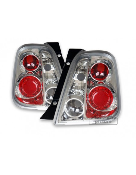 FARI POSTERIORI LEXUS CROMATI FIAT 500 dal 2007-