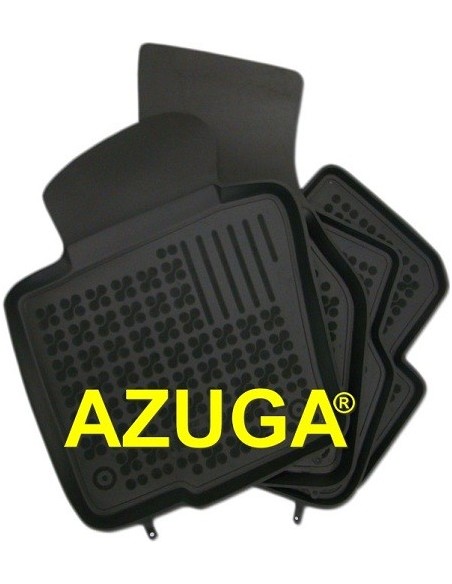 4 TAPPETI GOMMA NERI 4cm FIAT PANDA dal 2003-2012