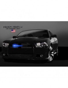 STRISCIA NEON CON 24 LED BLU LUMINOSI "SUPERCAR" SCANNER