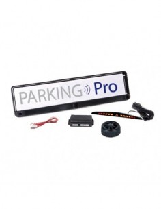 KIT 3 SENSORI DI PARCHEGGIO CON PORTATARGA CON DISPLAY...