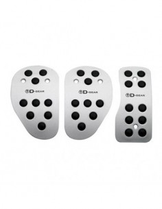 PEDALIERA IN ALLUMINIO ARGENTO PER CAMBIO MANUALE