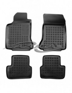 4 TAPPETI GOMMA NERI 4cm MERCEDES CLASSE A (W176) dal 2012-