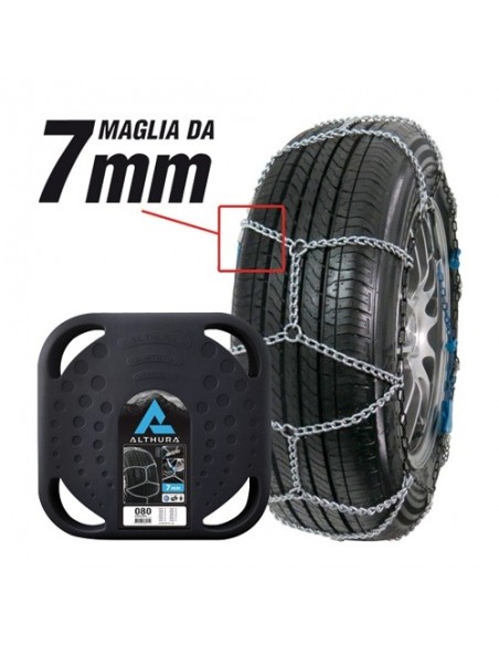 CATENE DA NEVE 7mm PER AUTO DISPONIBILI TUTTE LE MISURE