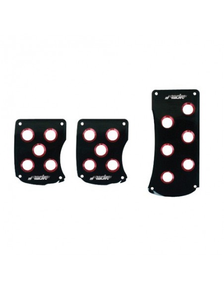 PEDALIERA IN ALLUMINIO NERO/ROSSO CAMBIO MANUALE SIMONI RACING