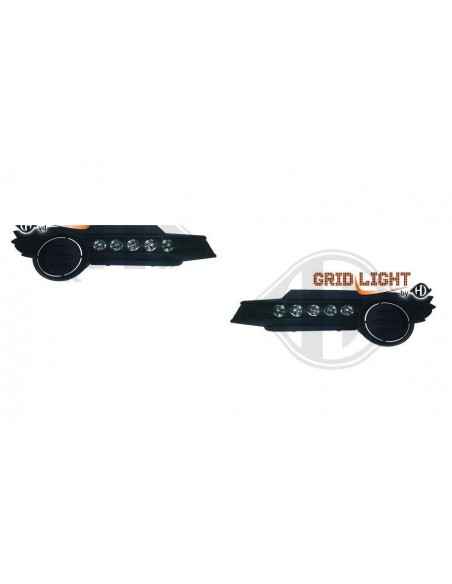 DAYLIGHT DIURNI BIANCHI 5 LED 6000K OPEL CORSA D dal 2006-2011
