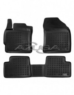 3 TAPPETI GOMMA NERI 4cm TOYOTA AURIS dal 2013-