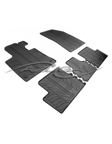 5 TAPPETI GOMMA NERI CITROEN C4 PICASSO dal 2007-2013