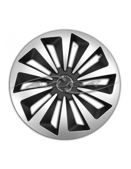 4 BORCHIE COPRICERCHI DA 15" ABS "FOX RING MIX" CERCHI SPORTIVI