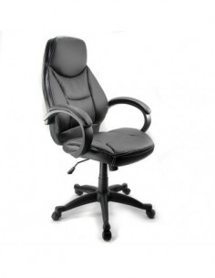 POLTRONA - SEDIA PADDOCK NERA IN PELLE