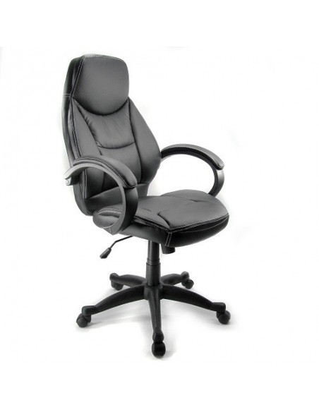 POLTRONA - SEDIA PADDOCK NERA IN PELLE